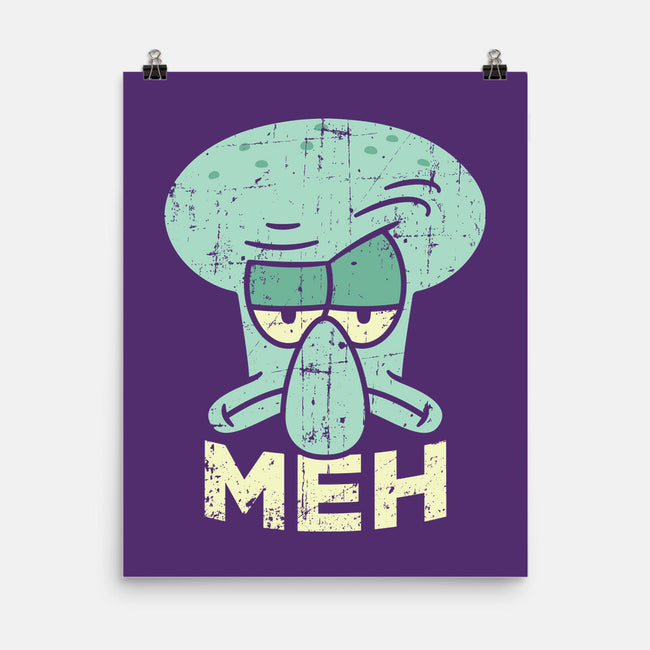 Squid Meh-None-Matte-Poster-Xentee
