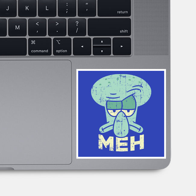 Squid Meh-None-Glossy-Sticker-Xentee