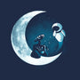 Love Robot Moon-None-Removable Cover-Throw Pillow-Vallina84