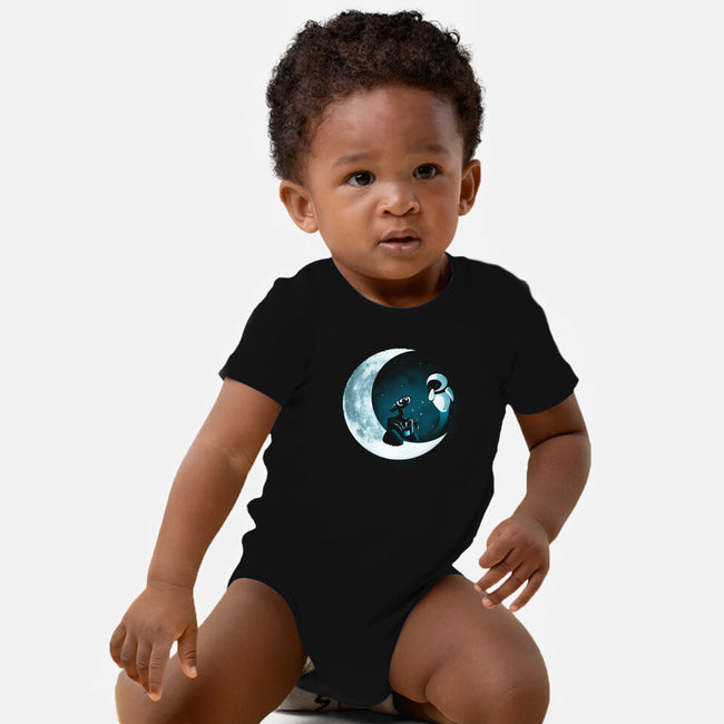 Love Robot Moon-Baby-Basic-Onesie-Vallina84