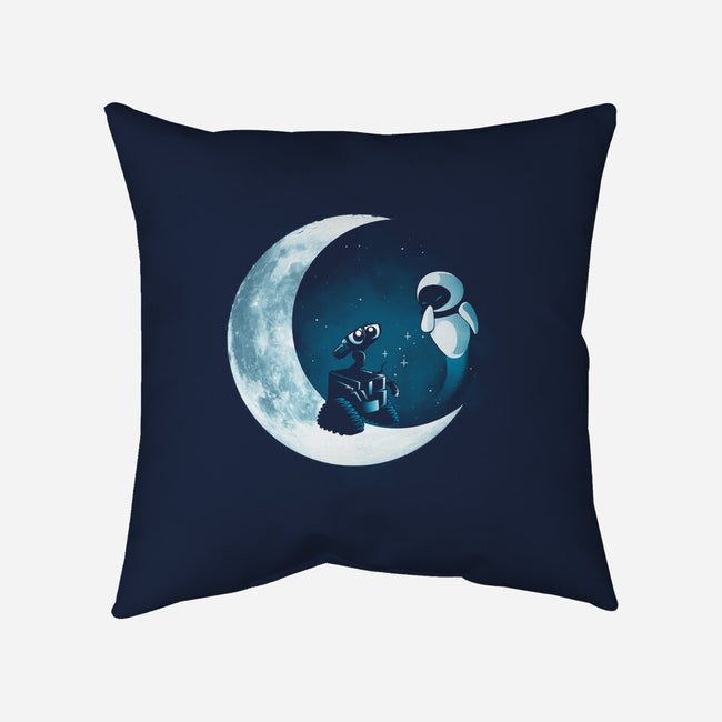 Love Robot Moon-None-Removable Cover-Throw Pillow-Vallina84