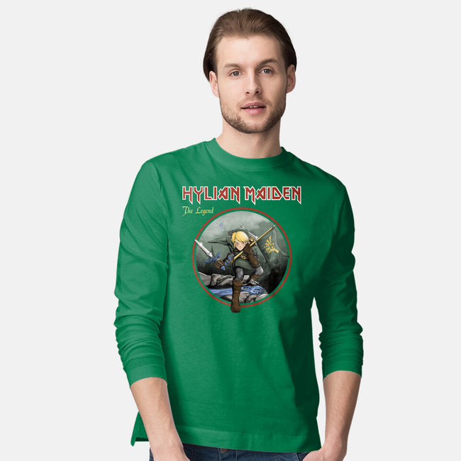 Hylian Maiden-Mens-Long Sleeved-Tee-retrodivision