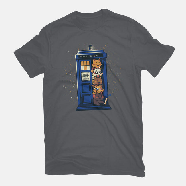 Tardis Cats-Mens-Basic-Tee-tobefonseca