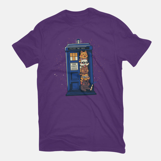 Tardis Cats-Youth-Basic-Tee-tobefonseca