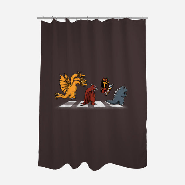 Kaiju Road-None-Polyester-Shower Curtain-pigboom