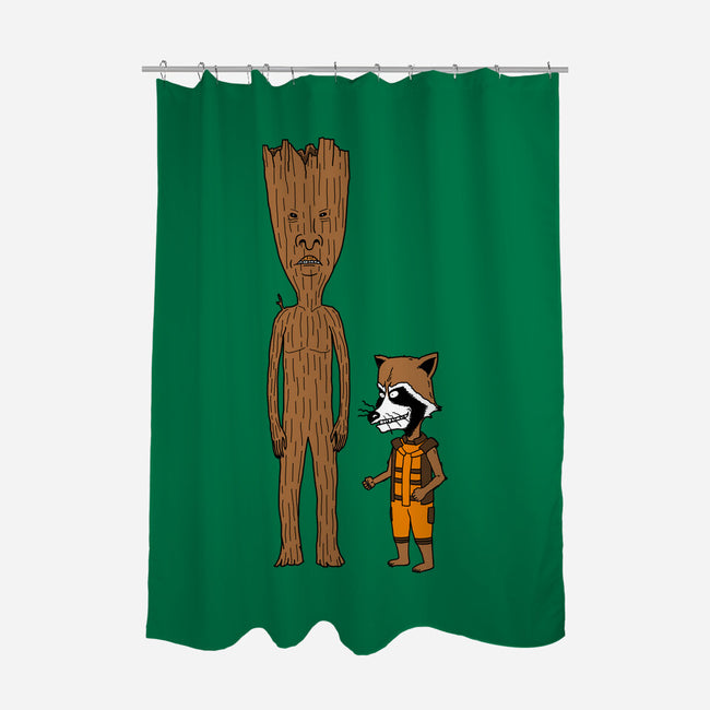 Stupid Guardians-None-Polyester-Shower Curtain-pigboom