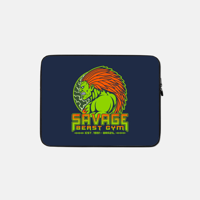 Savage Beast Gym-None-Zippered-Laptop Sleeve-pigboom