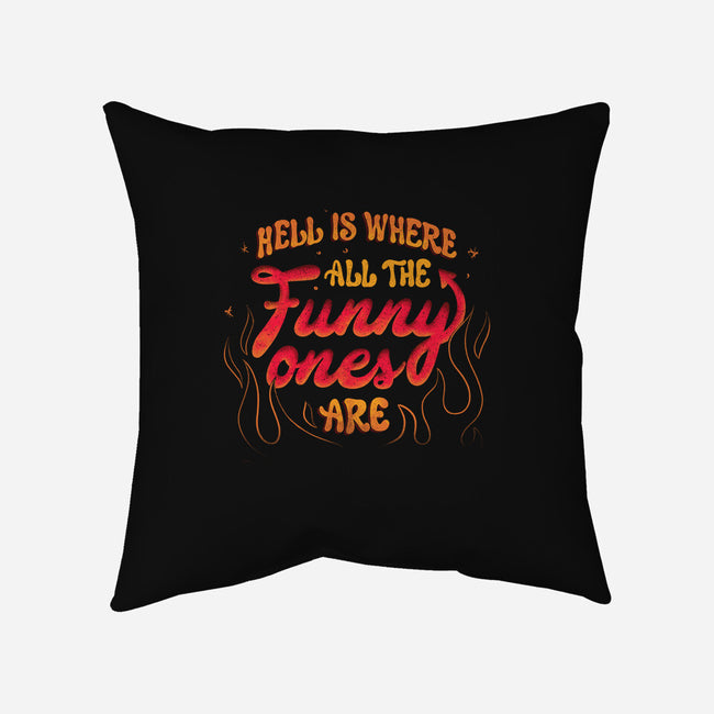 The Funny Ones-None-Removable Cover-Throw Pillow-tobefonseca