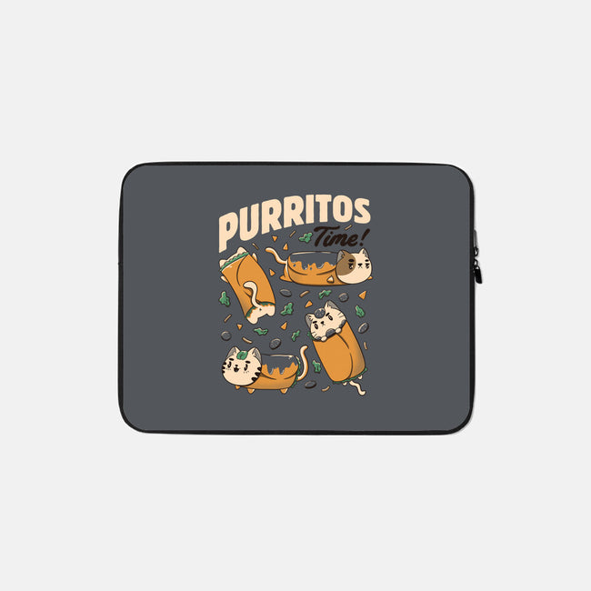 Purritos Time-None-Zippered-Laptop Sleeve-tobefonseca