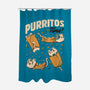 Purritos Time-None-Polyester-Shower Curtain-tobefonseca