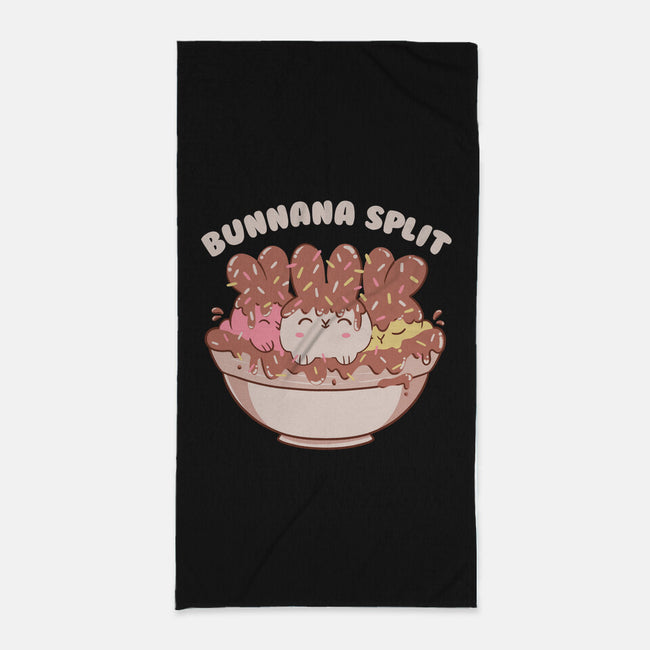 Bunny Banana Split-None-Beach-Towel-tobefonseca