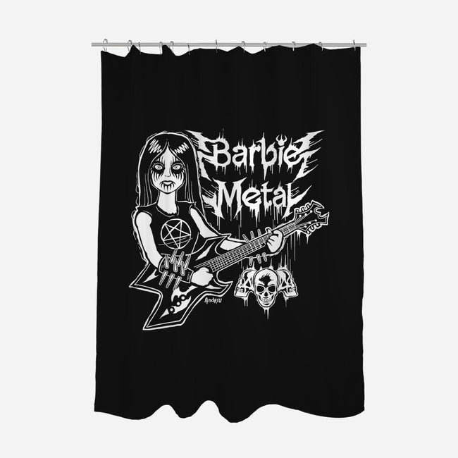 Barbie Metal-None-Polyester-Shower Curtain-Andriu