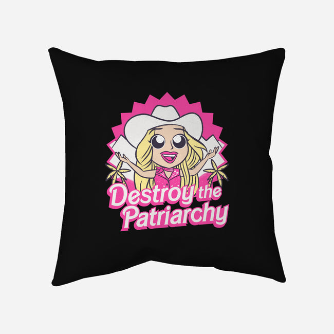 Destroy The Patriarchy-None-Removable Cover w Insert-Throw Pillow-Aarons Art Room
