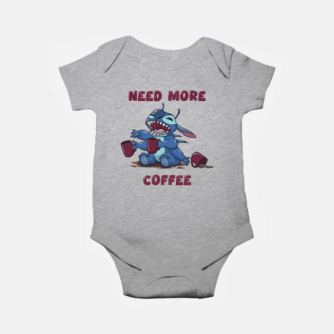 Need More Coffee-Baby-Basic-Onesie-Claudia