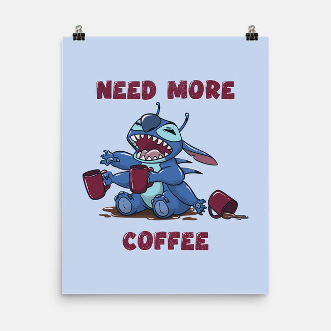 Need More Coffee-None-Matte-Poster-Claudia