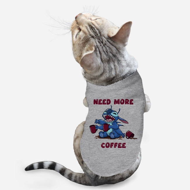 Need More Coffee-Cat-Basic-Pet Tank-Claudia