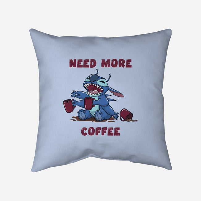 Need More Coffee-None-Non-Removable Cover w Insert-Throw Pillow-Claudia
