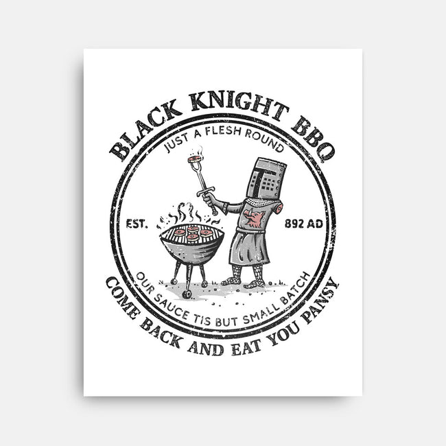Black Knight BBQ-None-Stretched-Canvas-kg07