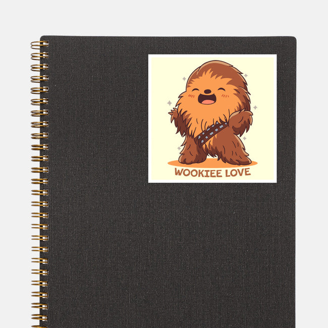 Wookie Love-None-Glossy-Sticker-fanfreak1