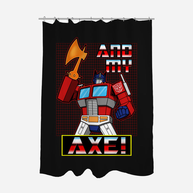 Cybertronian Axe-None-Polyester-Shower Curtain-Boggs Nicolas