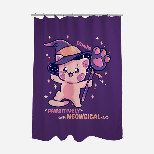 PAWsitively MEOWgical-None-Polyester-Shower Curtain-TechraNova