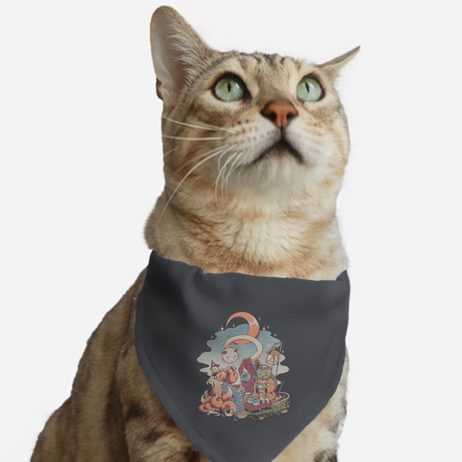 Night Tea-Cat-Adjustable-Pet Collar-ilustrata