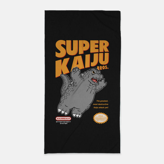 Super Kaiju-None-Beach-Towel-pigboom
