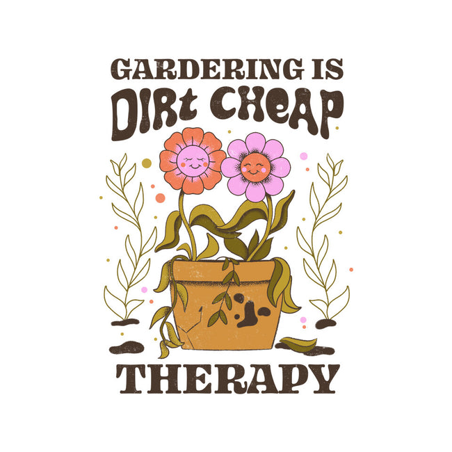 Gardening Is Dirt Cheap Therapy-Baby-Basic-Tee-tobefonseca