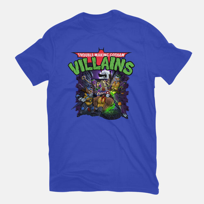 Trouble-Making Gotham Villains-Mens-Premium-Tee-Artist Davee Bee