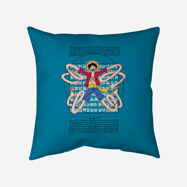 Vitruvian Luffy-None-Removable Cover-Throw Pillow-Umberto Vicente