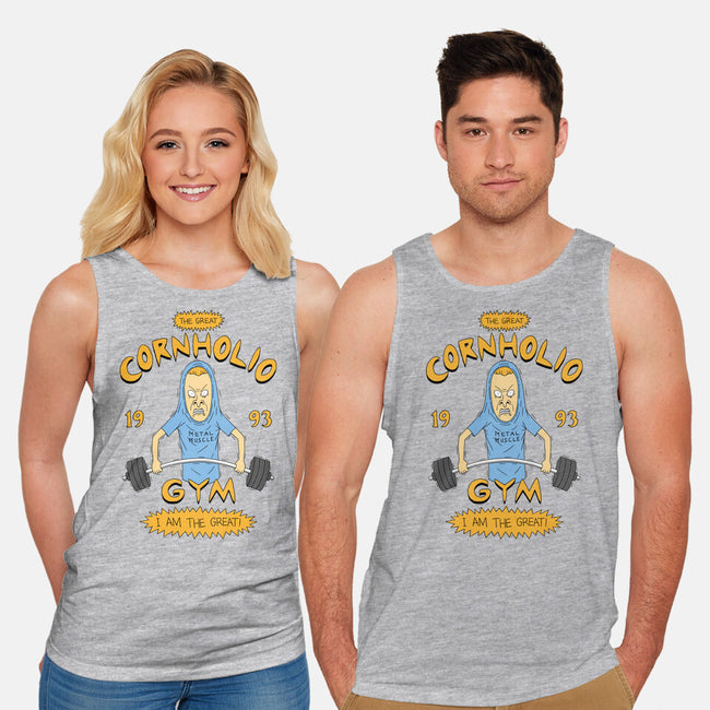 Cornholio's Gym-Unisex-Basic-Tank-pigboom