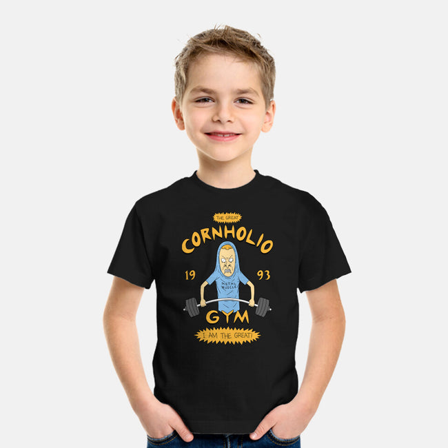 Cornholio's Gym-Youth-Basic-Tee-pigboom