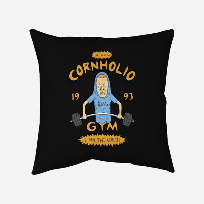 Cornholio's Gym-None-Removable Cover w Insert-Throw Pillow-pigboom