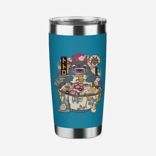 Ramen Totoro-None-Stainless Steel Tumbler-Drinkware-gaci