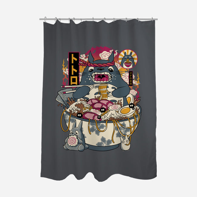 Ramen Totoro-None-Polyester-Shower Curtain-gaci