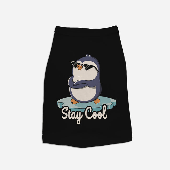 Stay Cool Funny Penguin-Cat-Basic-Pet Tank-tobefonseca