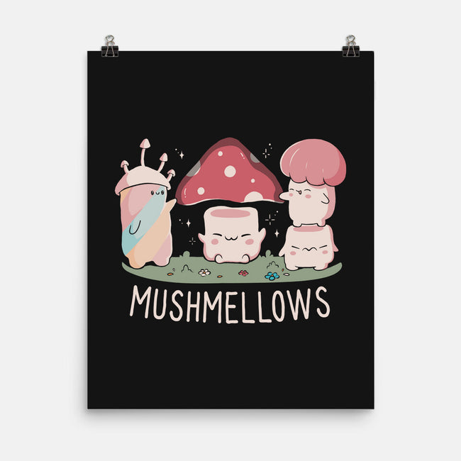 Mushmellows Kawaii Fungi-None-Matte-Poster-tobefonseca