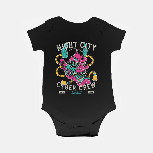 Night City Cyber Crew-Baby-Basic-Onesie-Nemons