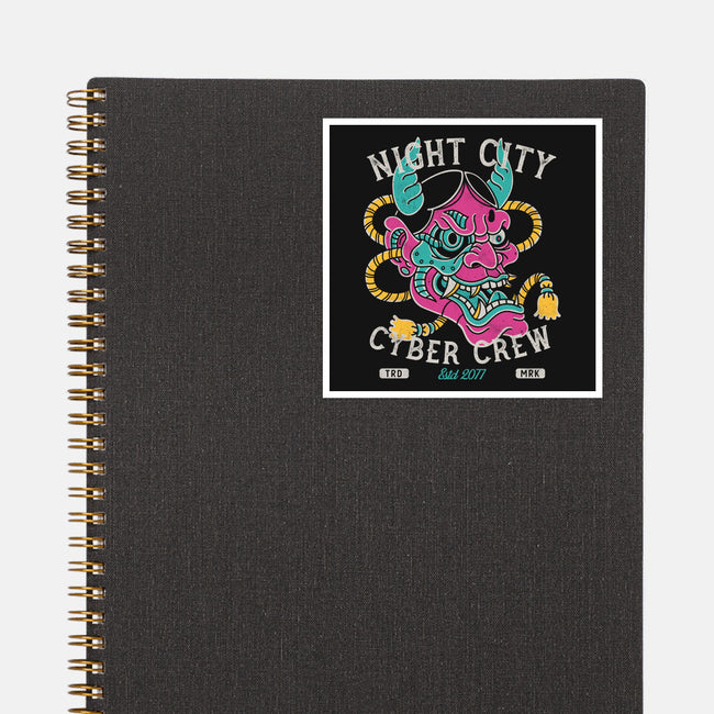 Night City Cyber Crew-None-Glossy-Sticker-Nemons