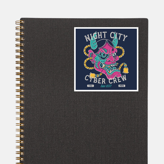 Night City Cyber Crew-None-Glossy-Sticker-Nemons