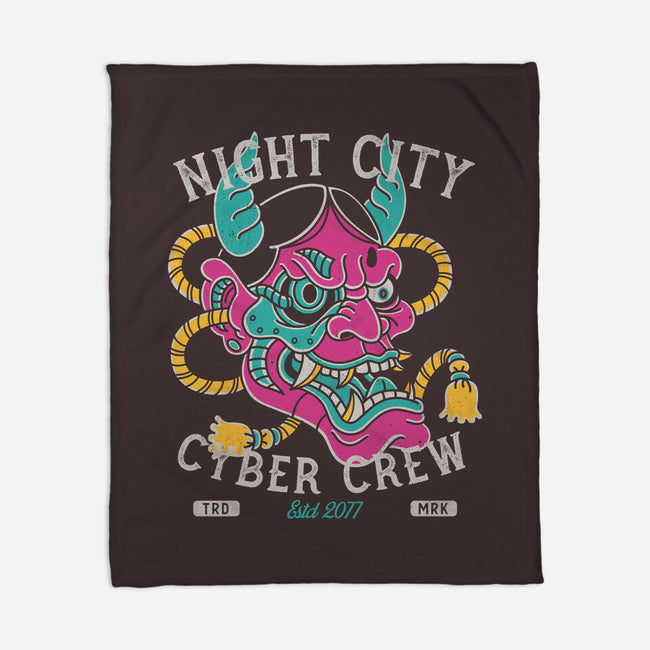 Night City Cyber Crew-None-Fleece-Blanket-Nemons