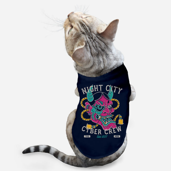 Night City Cyber Crew-Cat-Basic-Pet Tank-Nemons