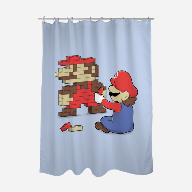 Nostalgic Gamer-None-Polyester-Shower Curtain-Umberto Vicente