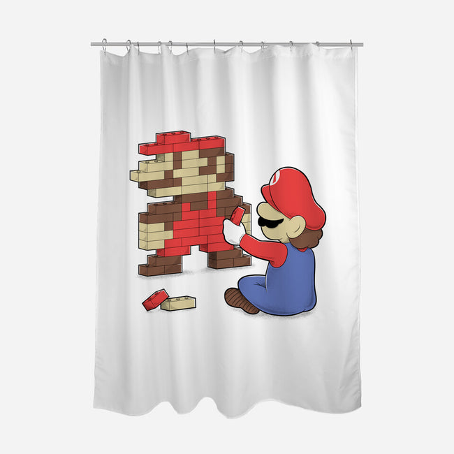 Nostalgic Gamer-None-Polyester-Shower Curtain-Umberto Vicente