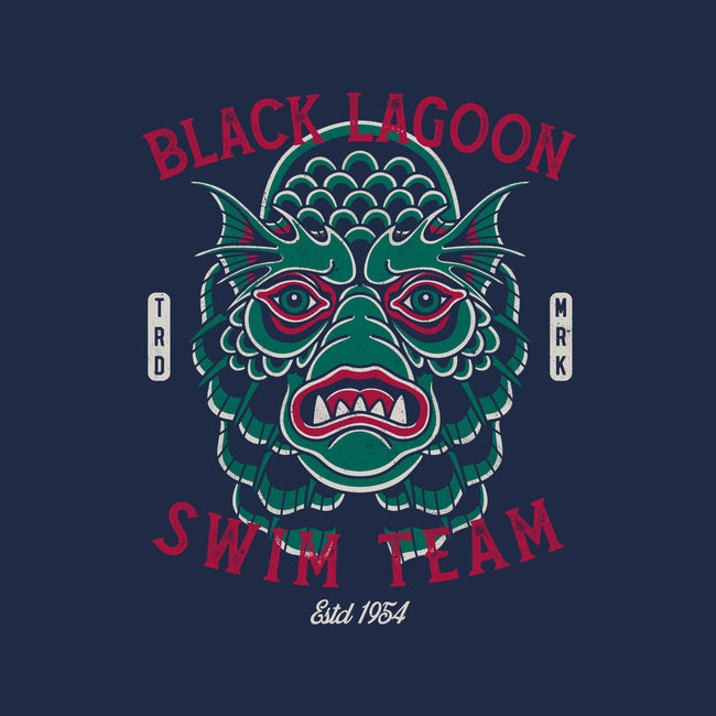 Black Lagoon Swim Club-None-Removable Cover w Insert-Throw Pillow-Nemons