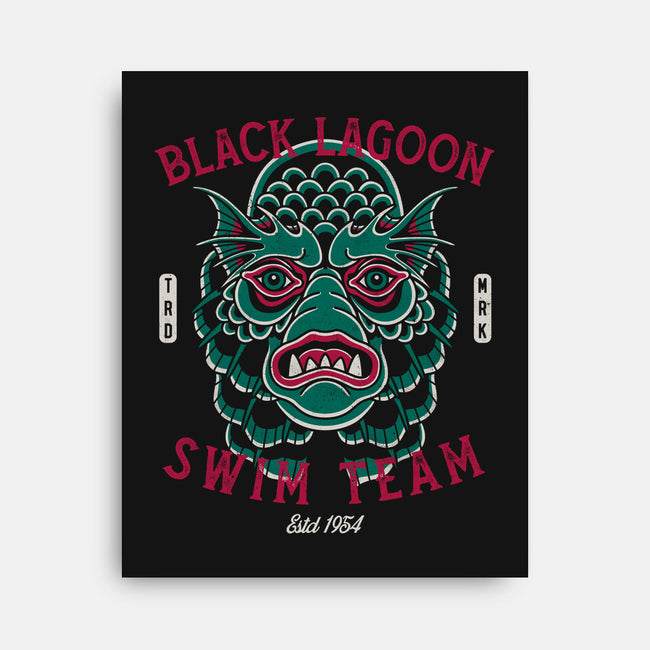 Black Lagoon Swim Club-None-Stretched-Canvas-Nemons
