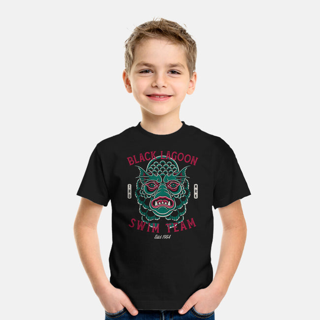 Black Lagoon Swim Club-Youth-Basic-Tee-Nemons