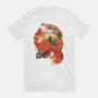 Fox Landscape-Womens-Basic-Tee-dandingeroz