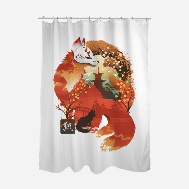 Fox Landscape-None-Polyester-Shower Curtain-dandingeroz
