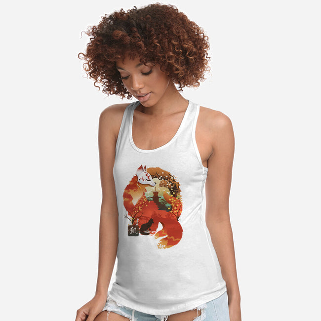 Fox Landscape-Womens-Racerback-Tank-dandingeroz